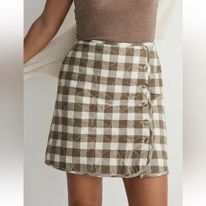 NWT Madewell size 12 quilted skirt